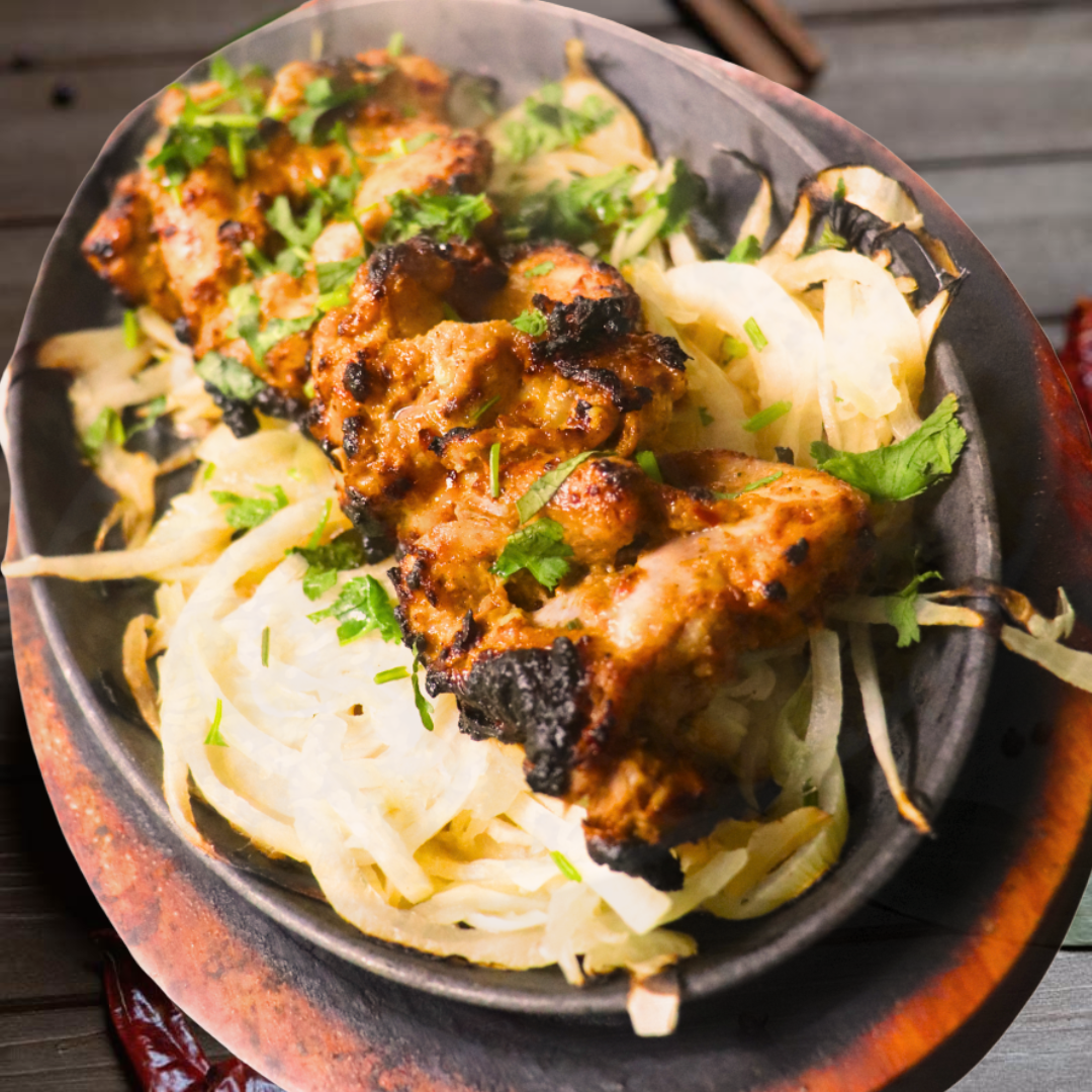Chicken Bihari Boti at Karahi Point – juicy chicken marinated in authentic Bihari spices and grilled smoky