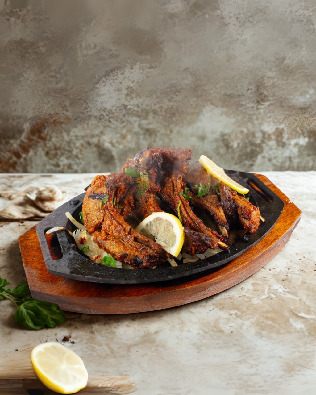Grilled lamb chops at Karahi Point – tender lamb marinated in aromatic spices and cooked to perfection