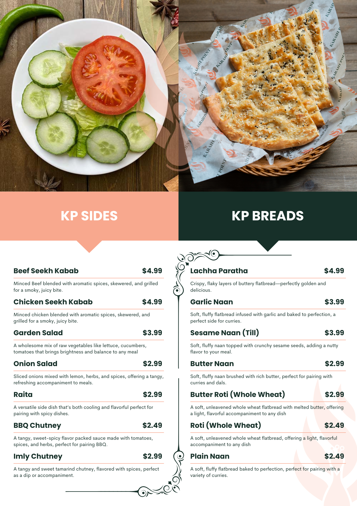 Karahi point houston regular dine in menu 2026 march