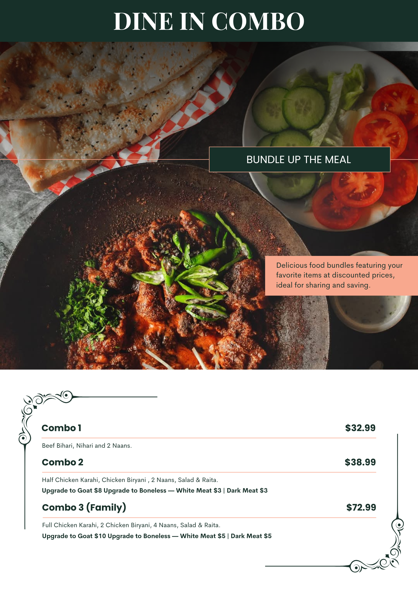 Karahi point houston regular dine in menu 2026 march