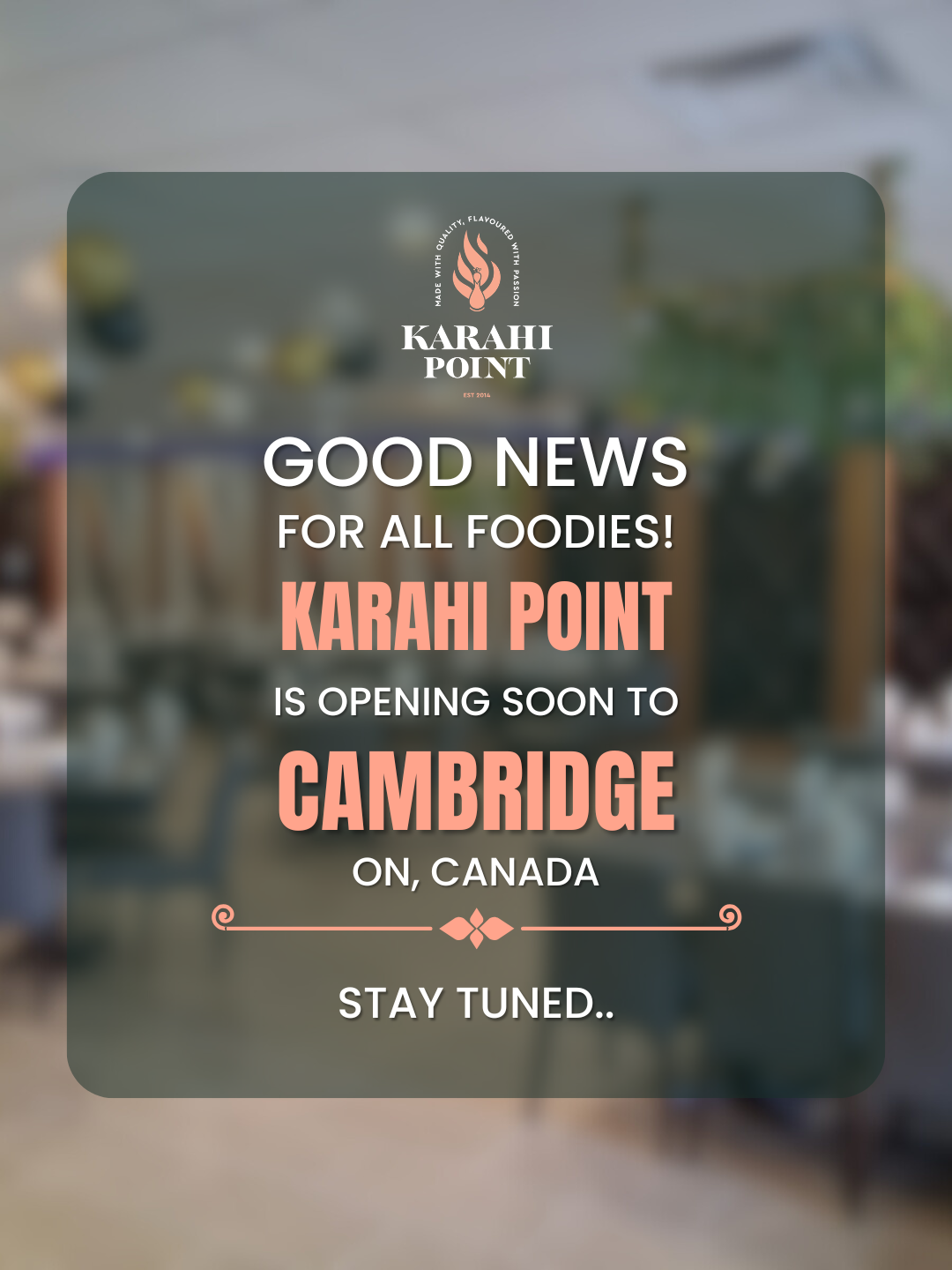 Karahi point cabridge ontario location coming soon in canada