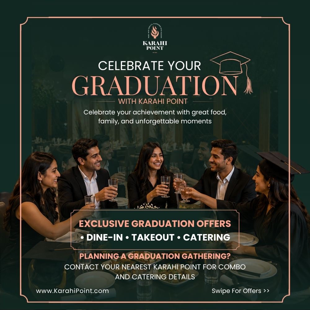 graduation celebration at karahi point